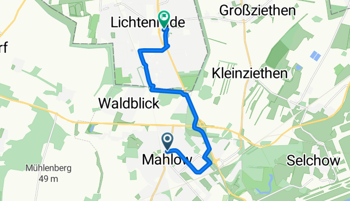Am Bahnhof 5, Blankenfelde-Mahlow nach Alt-Lichtenrade 102C, Berlin