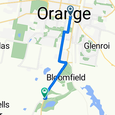 Orange centre to Gosling Creek