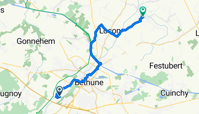 De 1 Rue des Castors, Fouquereuil à 113 Rue du Pont Maudit, La Couture