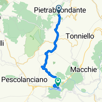 Via Roma 66, Pietrabbondante nach SS650, Chiauci