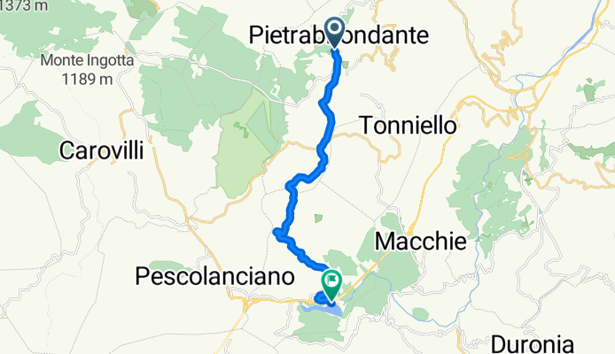 Via Roma 66, Pietrabbondante nach SS650, Chiauci