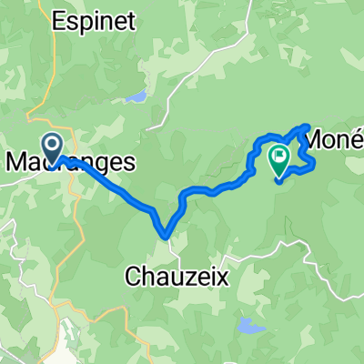 De 25 Route du Lonzac, Madranges à Site du Suc au May, Chaumeil