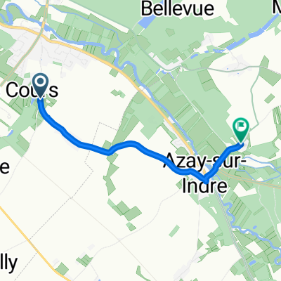 De 38 Rue du Jonceray, Reignac-sur-Indre à 6 Route de la Follaine, Azay-sur-Indre