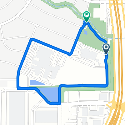 Route to 7770–7798 Equador St, Jersey Village
