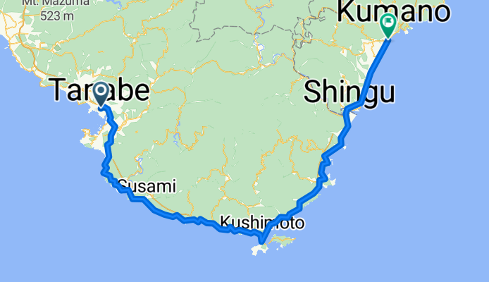 Tanabe nach Kumano