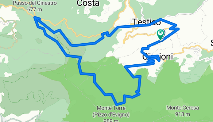 Strada Provinciale Valmerula, Testico to Strada Provinciale Valmerula, Testico