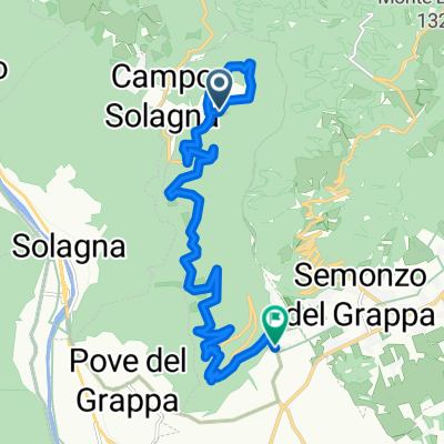 strada per partenza trail degli eroi col campeggia 2,5 km 110disl