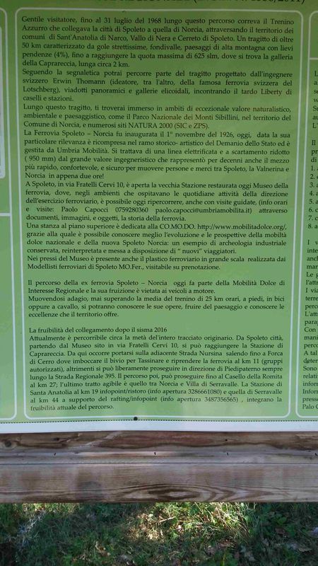 Ex-Ferrovia Spoleto - Norcia