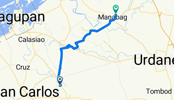 Santa Barbara - Malasiqui - Bayambang - Wawa - Camiling Road 9 to Limos Street, Manaoag