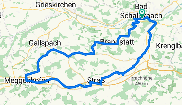 Bad Schallerbach V1 - Meggenhofen V6/V5 - Sulzbach - V7 Jägersberg - Müllerberg - Bad Schallerbach