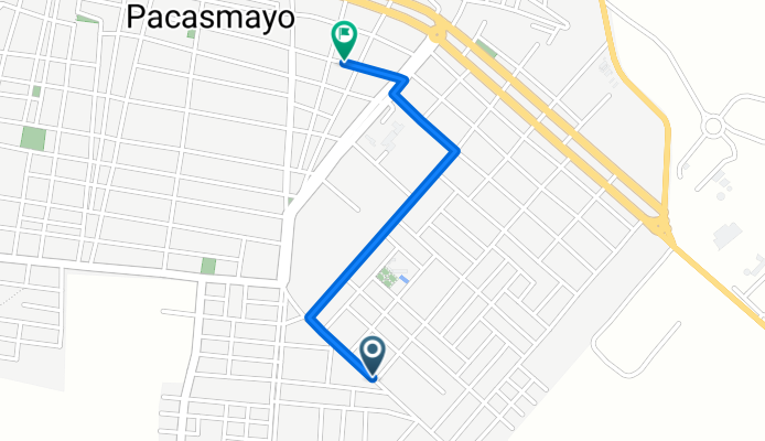 De Elmer Faucett # 525, Pacasmayo a José Andrés Rázuri 242, Pacasmayo