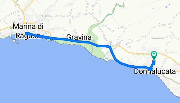 Da Viale Altamura 301, Donnalucata a Via Latina 142, Donnalucata