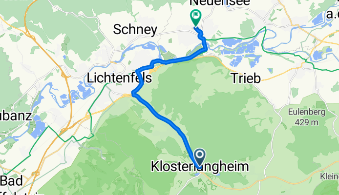 Abteistraße 17, Lichtenfels nach Waldstraße 20, Michelau in Oberfranken