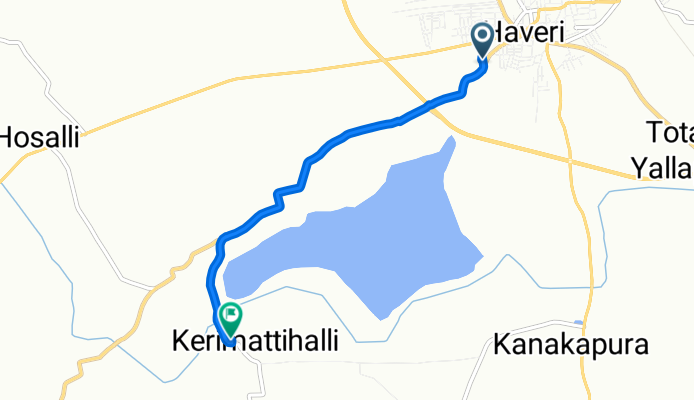 Unnamed Road, Haveri to Unnamed Road, Kerimattihalli