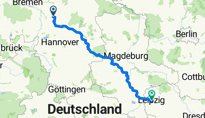 Unnamed Road, Walsrode nach Großer Brockhaus 3, Leipzig