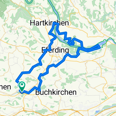 Bad Schallerbach R19 St. Marienkirchen - Lengau - Wackersbach - R18 Hinzenbach - Aschach - Badeseen Feldkirchen - KW Ottensheim - R1/R18/R17 zurück