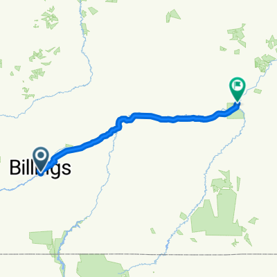 Billings MT to Miles City MT