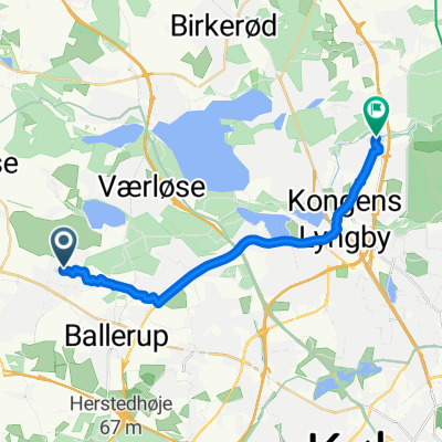 Møllestykket 9, Måløv to Haldor Topsøes Allé, Kongens Lyngby