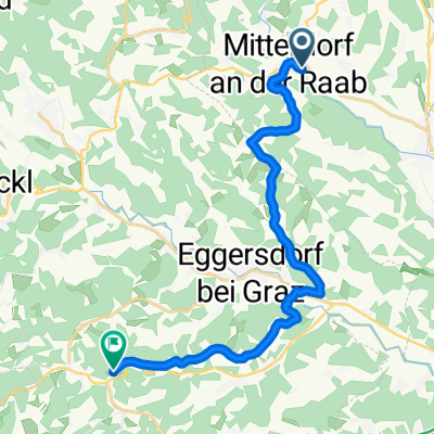 Route nach Römerweg 92, Kainbach bei Graz
