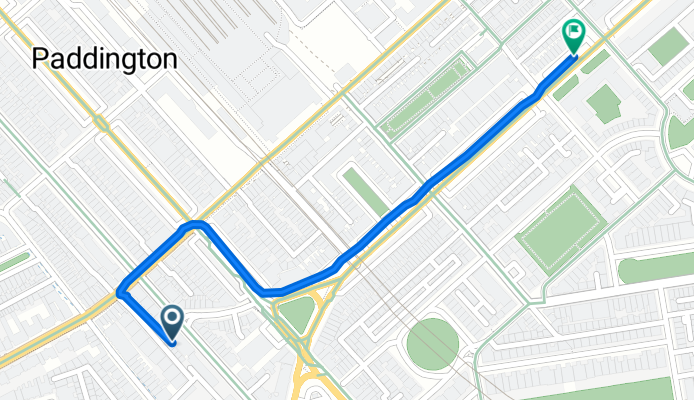 8 Brook Mews N, London to 92 Sussex Gardens, London