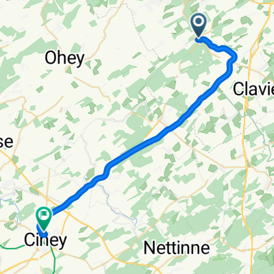 De Chaussée de Pailhe 4, Modave à Avenue de Namur 59, Ciney