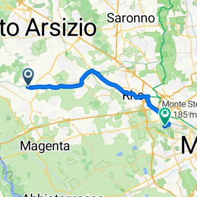 Da Via San Martino 2, Arconate a Giardino Rosa Genoni, Milano