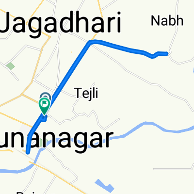 Route from 39, Jagadhari Yamuna Nagar Road, Yamunanagar