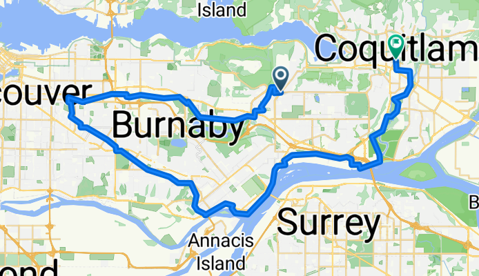 Central Valley Greenway and BC Parkway to Coquitlam
