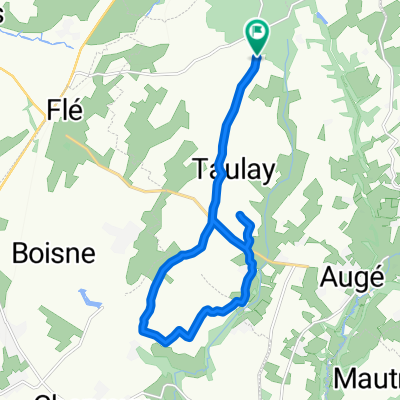 De Unnamed Road, La Chapelle-Bâton à Unnamed Road, La Chapelle-Bâton