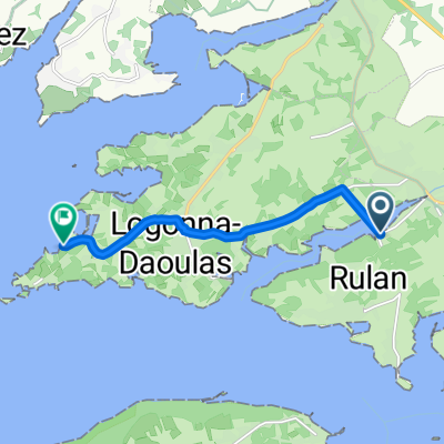 De 18 Route du Pouligou, Hôpital-Camfrout à 19–23 Route du Yelen, Logonna-Daoulas