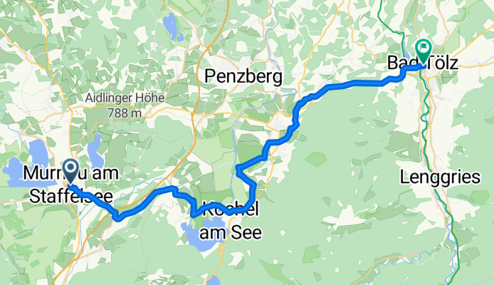 4. Murnau -- Bad Tölz 45 Km
