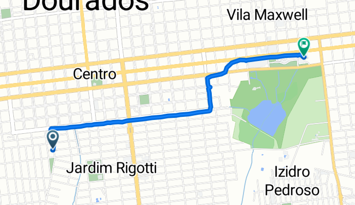 De Rua Independência, 218, Dourados a Avenida Marcelino Pires, 4118, Dourados