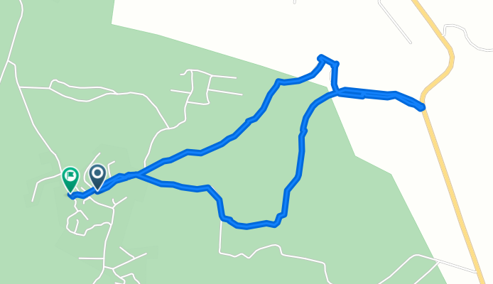 Ruta desde Carretera a Rancho La Tuna, Tapalpa