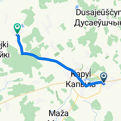 От улица Новая, Скабин до улица Колхозная, Душава