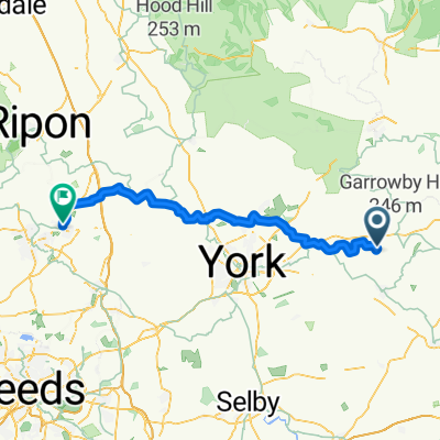 22–24 Main St, Bishop Wilton, York to 5 Boroughbridge Road, Knaresborough