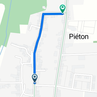 PIETON Place Communale, Chapelle-lez-Herlaimont to PIETON Eglise, Chapelle-lez-Herlaimont