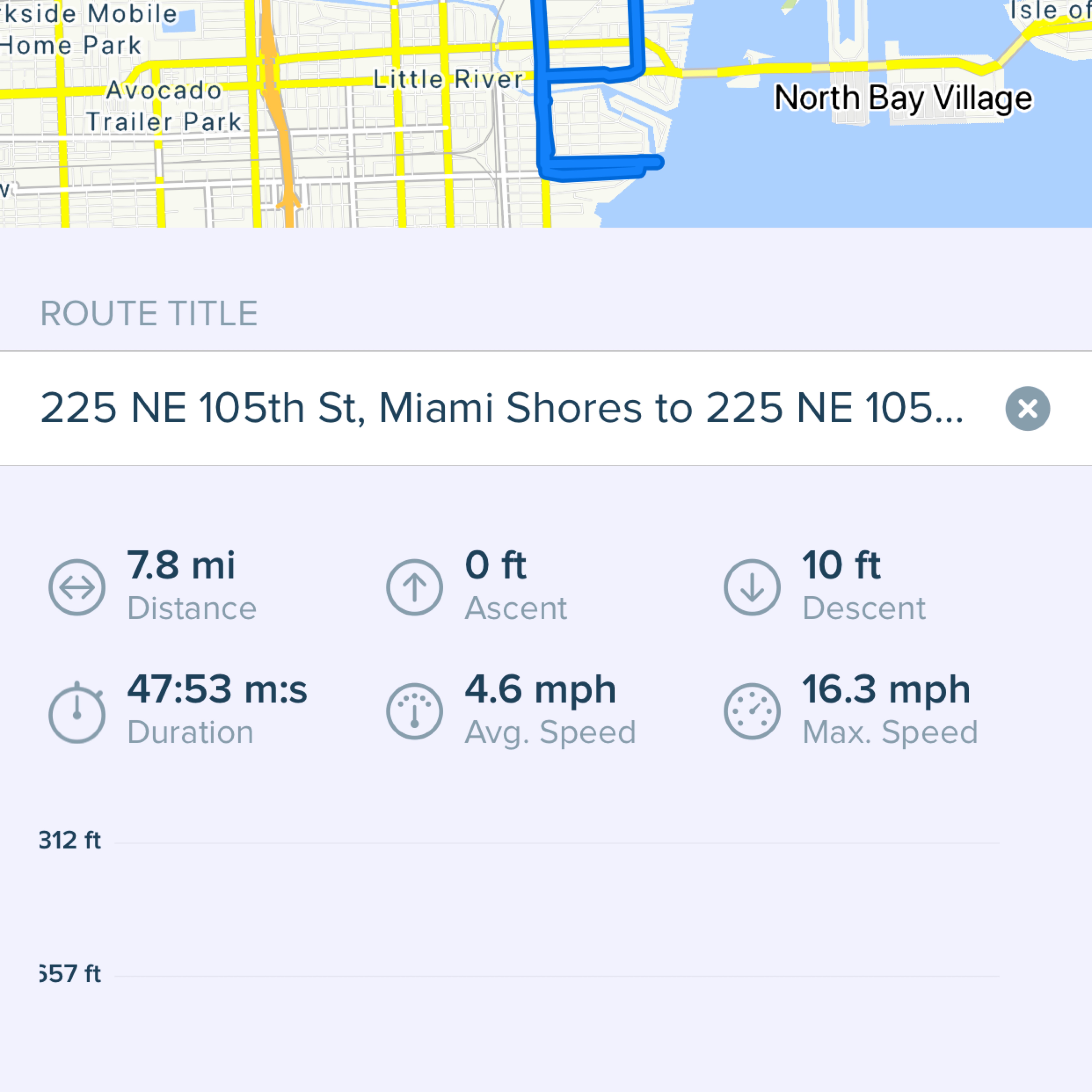 225 NE 105th St, Miami Shores to 225 NE 105th St, Miami Shores