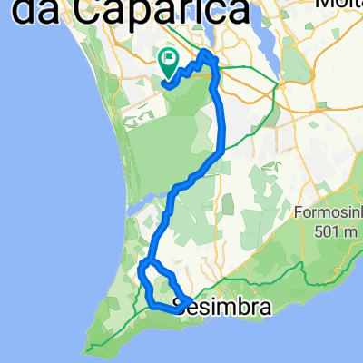 Volta direcção Sesimbra.