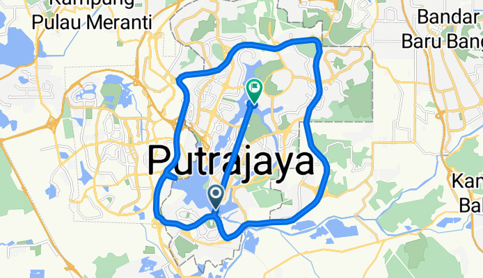 Jambatan Seri Gemilang, Putrajaya to Dataran Putra, Putrajaya