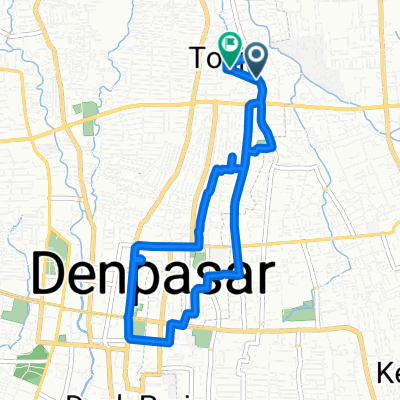 Jalan Seroja Gang Jembawan no.2, Kecamatan Denpasar Utara to Gang Belibis 36, Kecamatan Denpasar Utara
