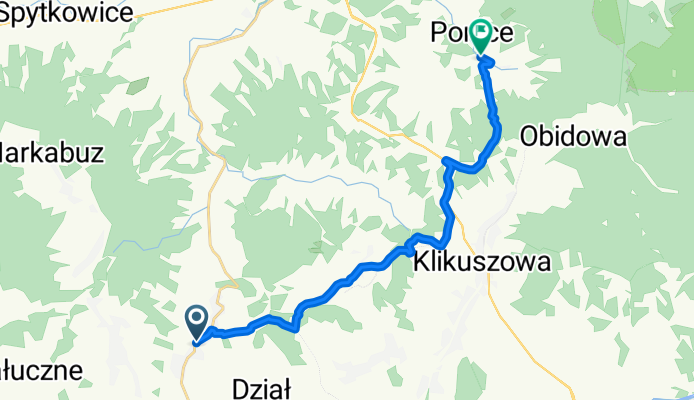 Pieniążkowice do Ponice