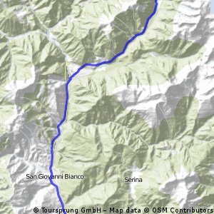 itinerario san pllegrino lenna branzi