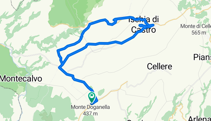 Da Località Roggi 3, Canino a Località Roggi 3, Canino