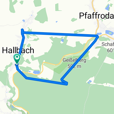 Hallbacher Straße 9, Pfaffroda nach Hallbacher Straße 7, Pfaffroda
