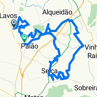 Route to Rua Rancho das Camélias 6–8, Paião