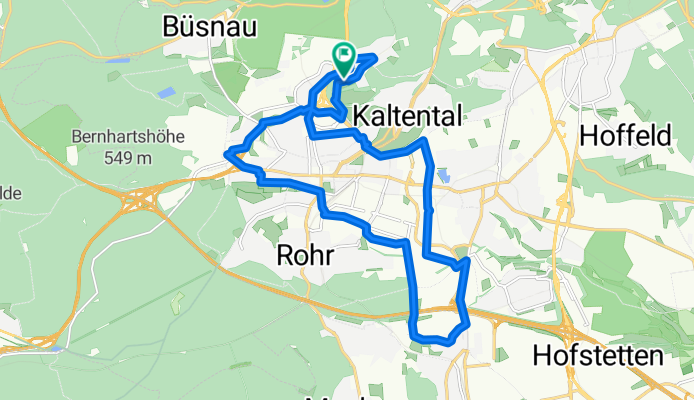 Dachswaldweg 60, Stuttgart nach Dachswaldweg 55, Stuttgart