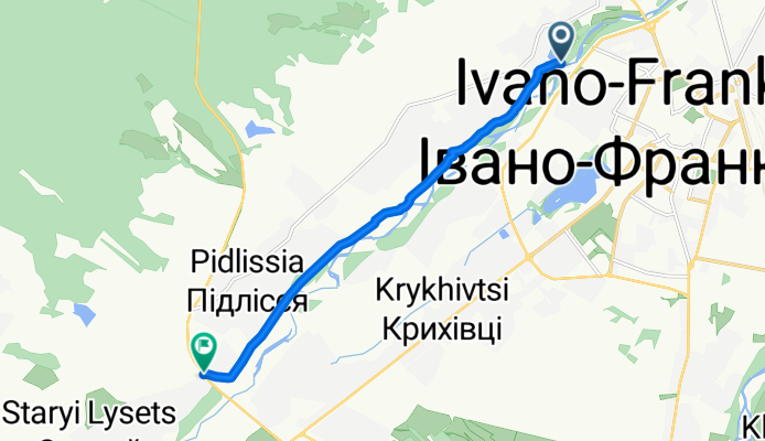По дамбі р. Бистриця Солотвинська (Підлісся)