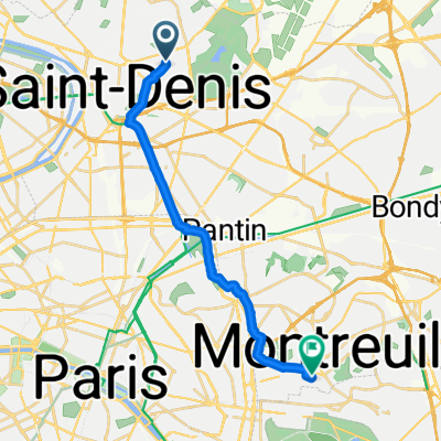 De 6 Chemin Saint-Léger, Stains à 93 Avenue du Président Wilson, Montreuil