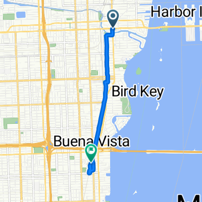 7801 Biscayne Blvd, Miami to E Coast Ave, Miami