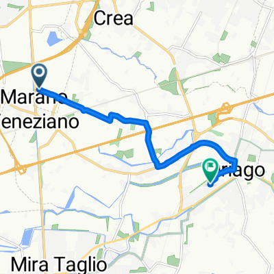 Da Via Trescievoli 7, Mirano a Via Marmolada 18, Mira
